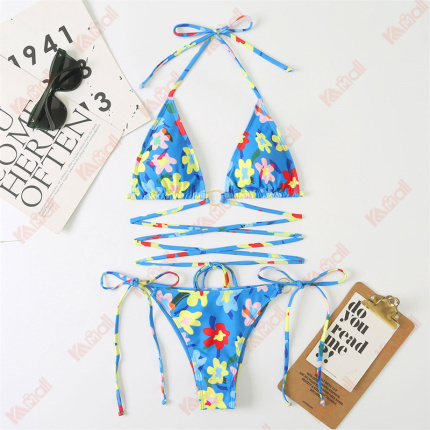 best comfortable fabric blue bikini